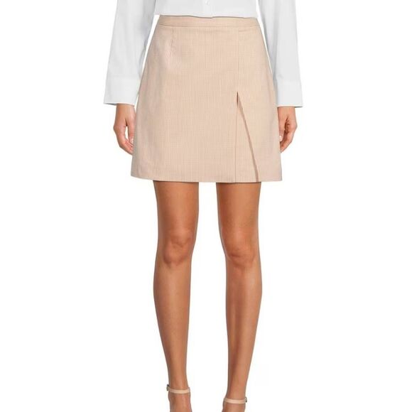 Alex Marie Dionne Gingham Stretch Twill Skirt - Picture 1 of 8